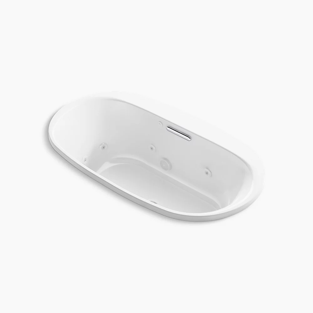 kohler Underscore®66" x 36" drop-in heated whirlpool bath