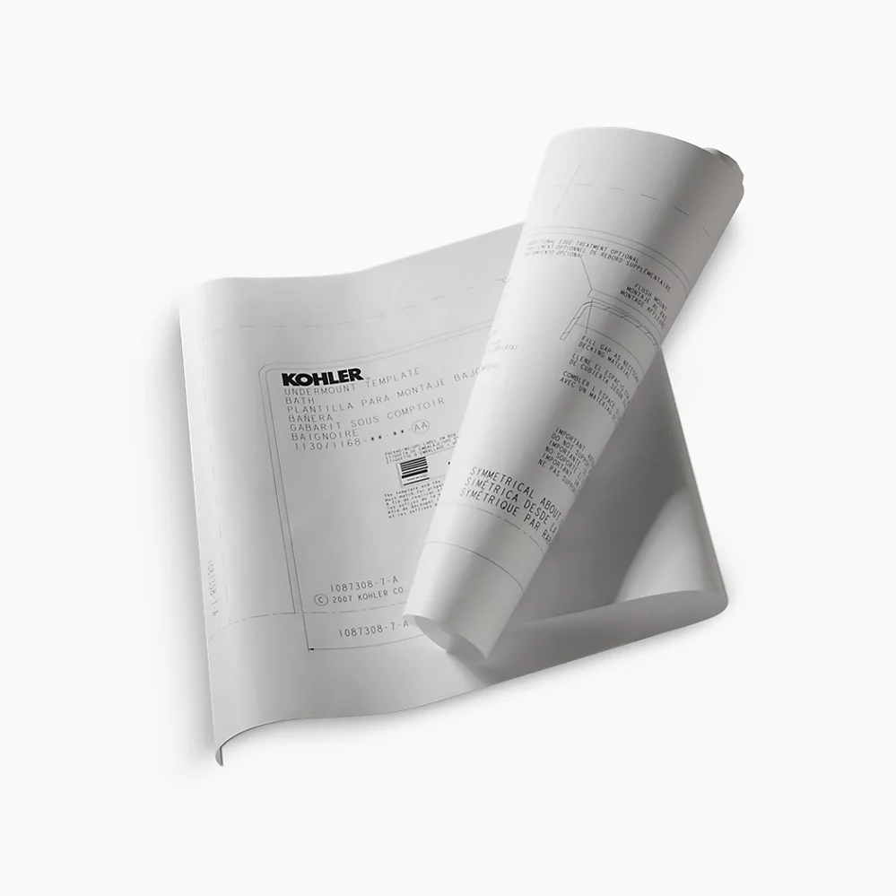 kohler Underscore®undermount installation kit for 72" Underscore® baths