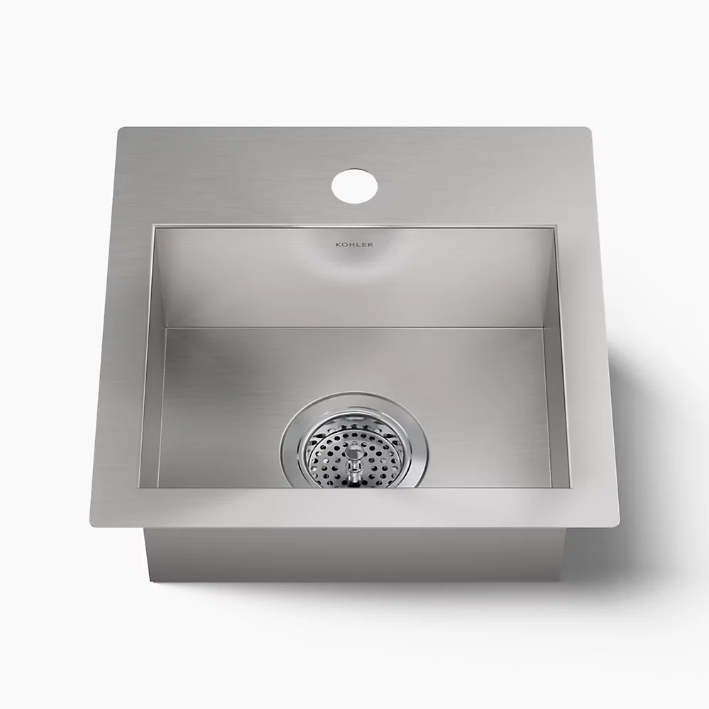 kohler Vault™15" top-/undermount single-bowl bar sink