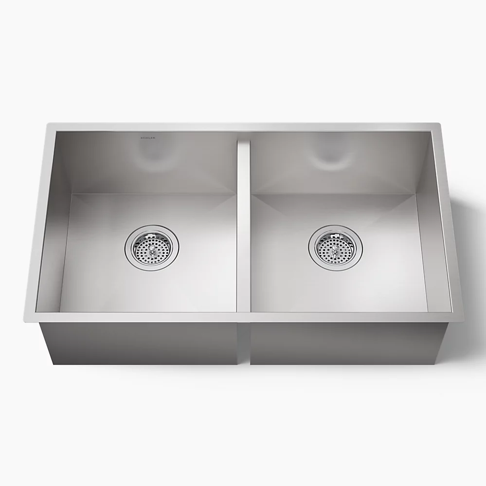 kohler Vault™32" undermount double-bowl kitchen sink