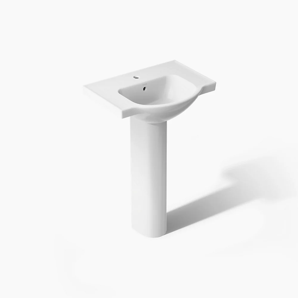 kohler Veer®24" rectangular pedestal bathroom sink