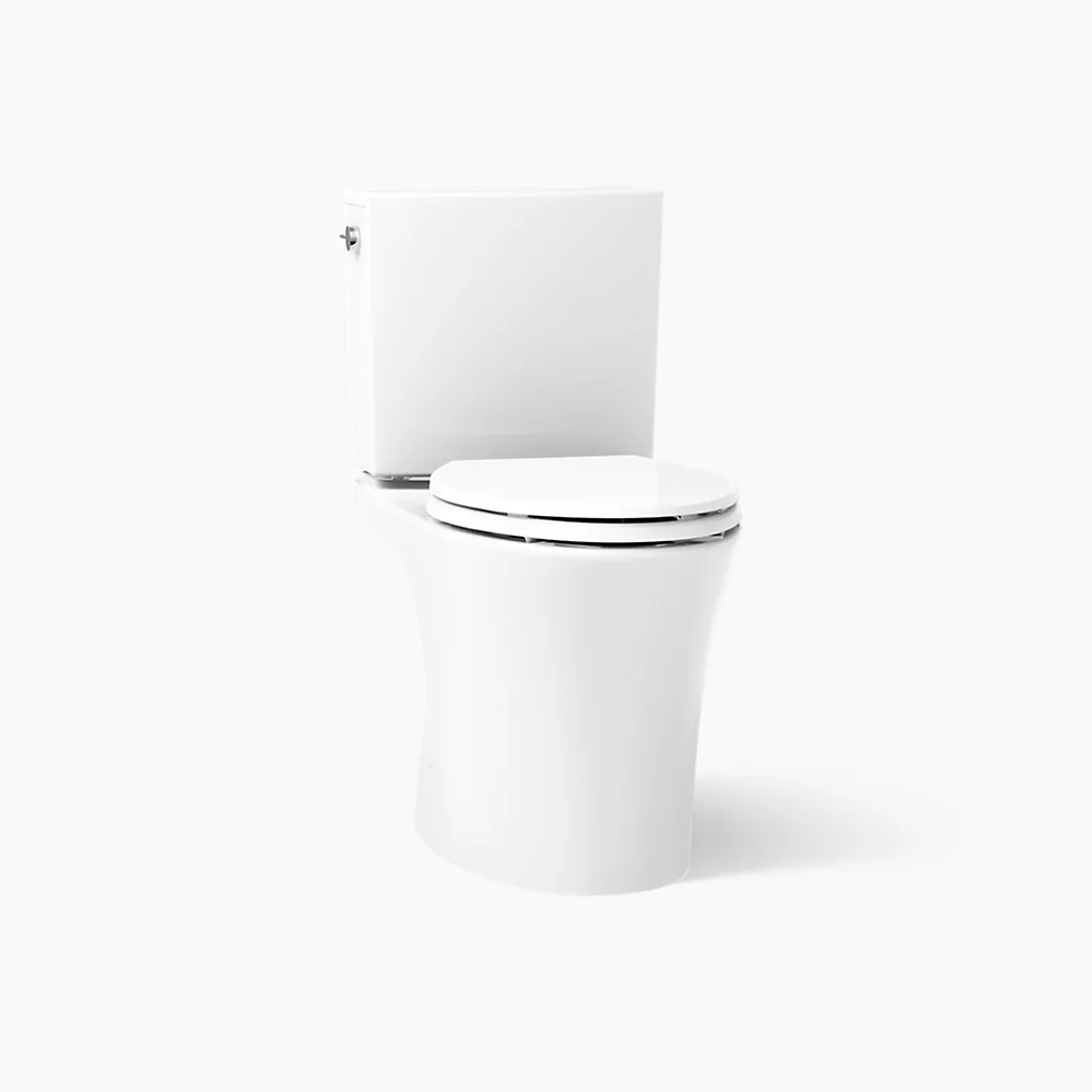 kohler Veil®Two-piece elongated toilet with skirted trapway 1.28 gpf