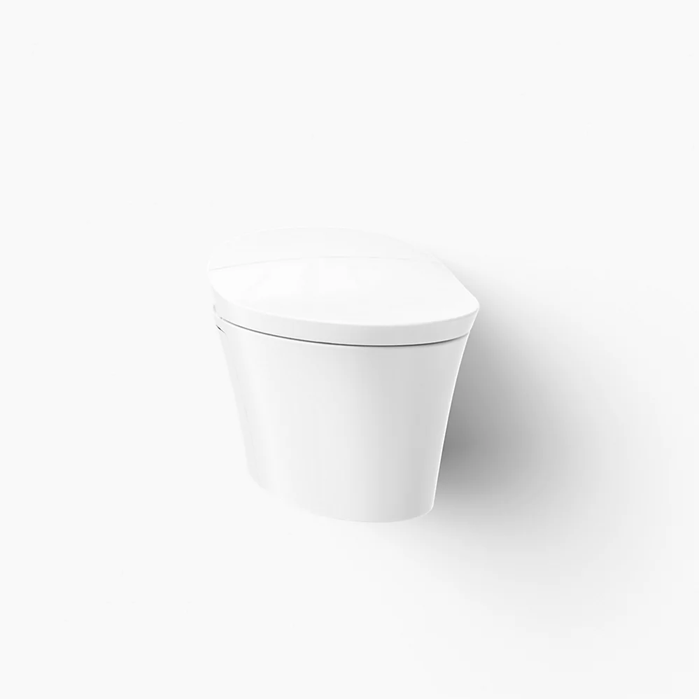 kohler Veil®Wall-hung compact elongated smart toilet bowl dual-flush
