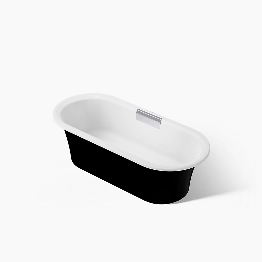 kohler Volute®63" x 28-3/8" freestanding bath with base