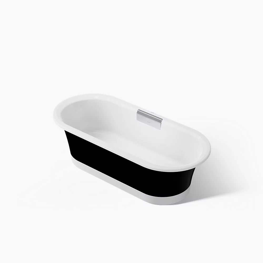 kohler Volute®63" x 28-3/8" freestanding bath with base