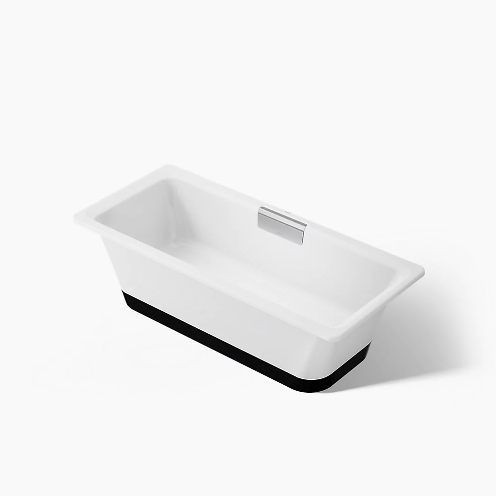 kohler Volute®63" x 28-3/8" freestanding bath with base