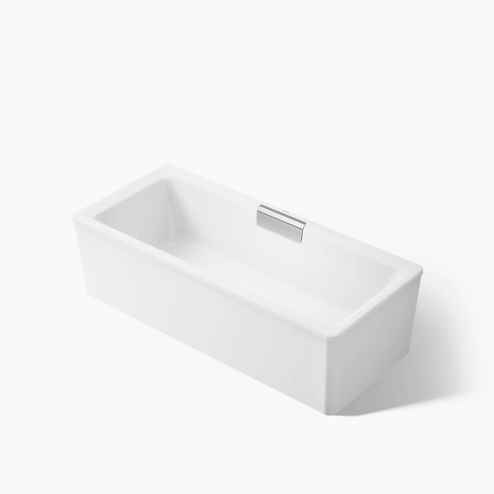 kohler Volute®63" x 28-3/8" freestanding bath with shroud