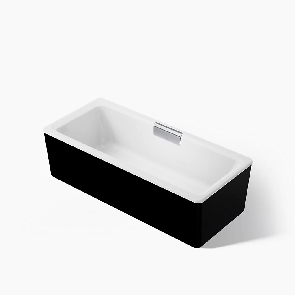 kohler Volute®63" x 28-3/8" freestanding bath with shroud