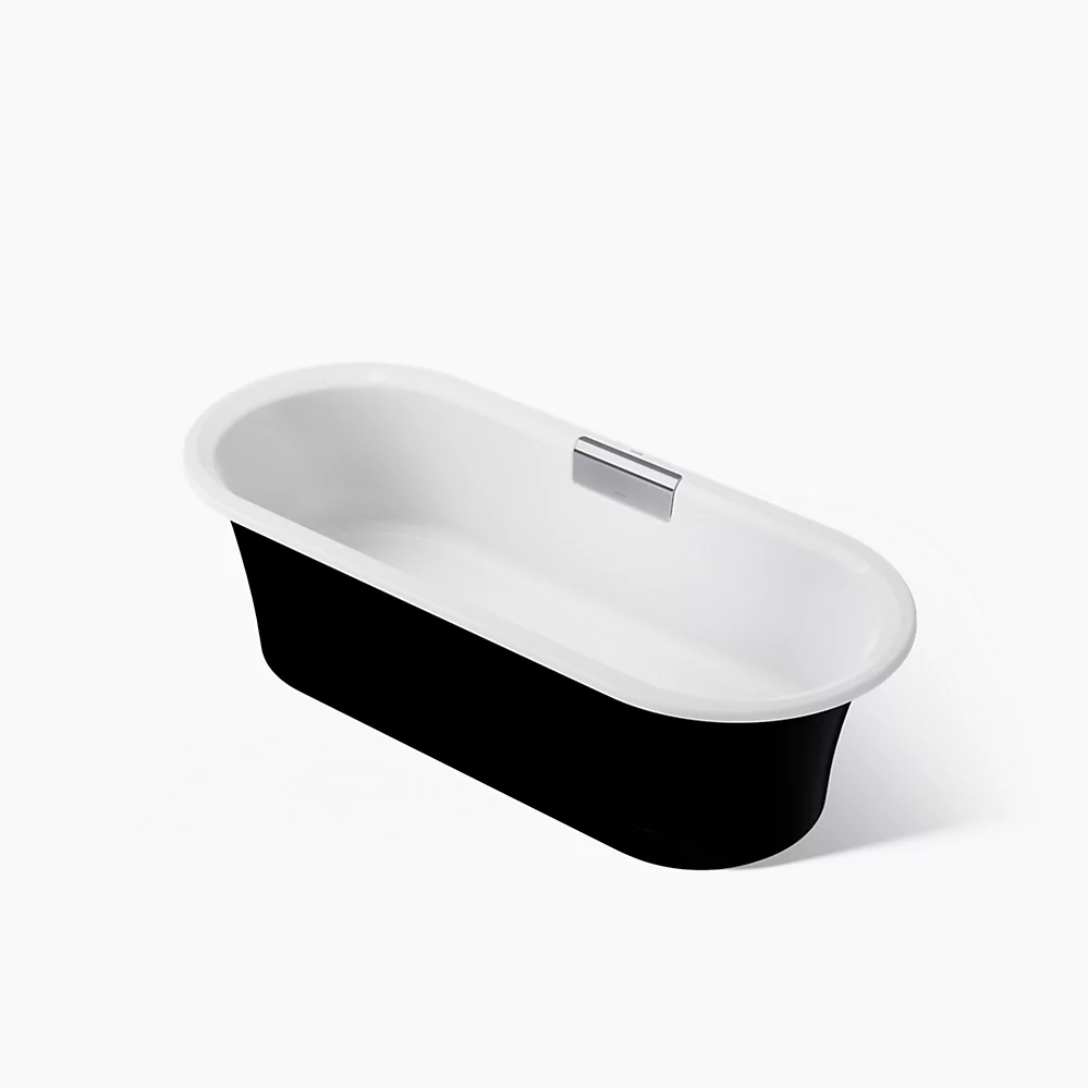kohler Volute®70-7/8" x 30-3/8" freestanding bath with base