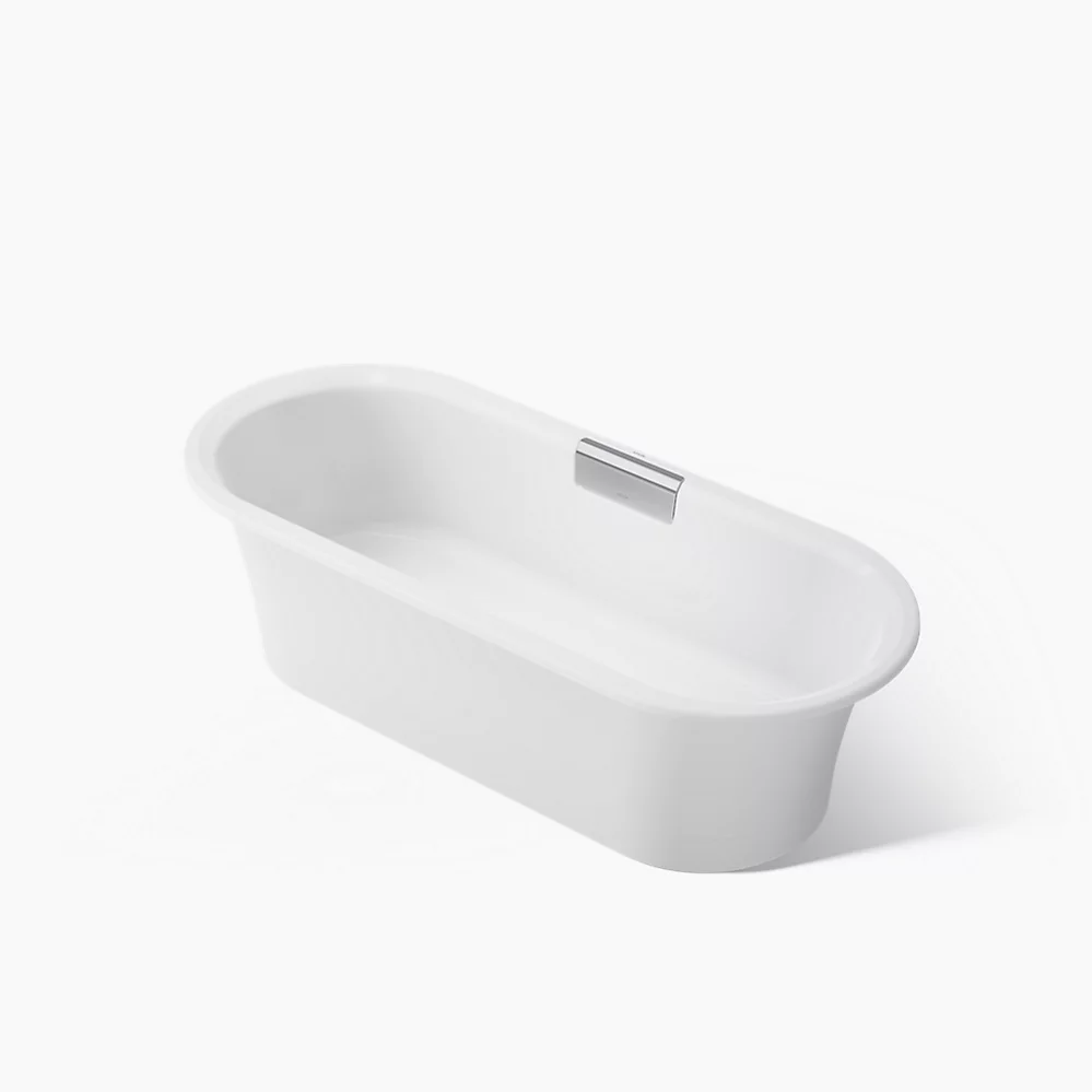 kohler Volute®70-7/8" x 30-3/8" freestanding bath with base