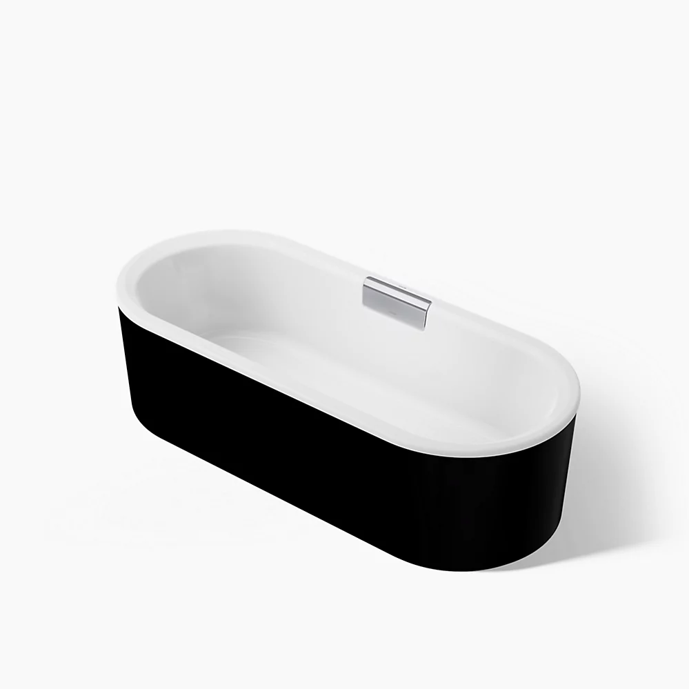 kohler Volute®70-7/8" x 30-3/8" freestanding bath with shroud