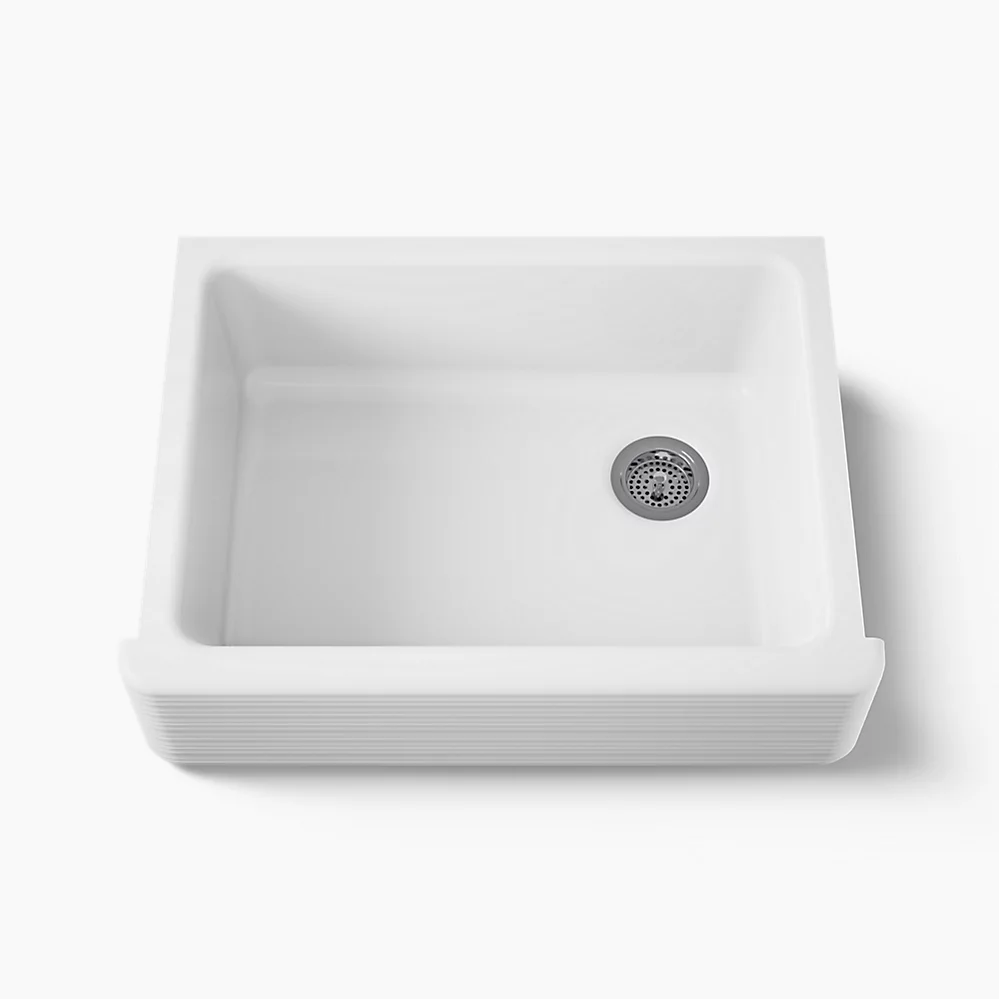 kohler Whitehaven® Hayridge®29-11/16"undermount single-bowl farmhouse kitchen sink