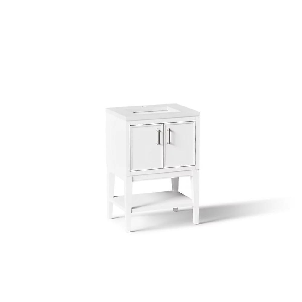 kohler Winnow®24" bathroom vanity cabinet with sink and quartz top