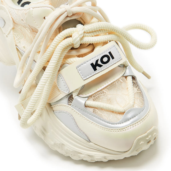 Koi Footwear Frozen Shores Mega Chunky Trainers - Vanilla