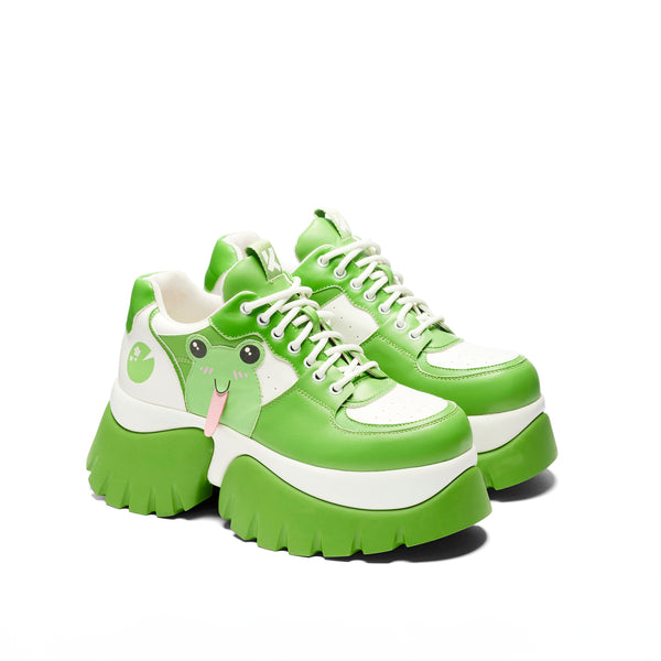 Koi Footwear Fwoggy Woggy Says Hi Chunky Trainers - Green