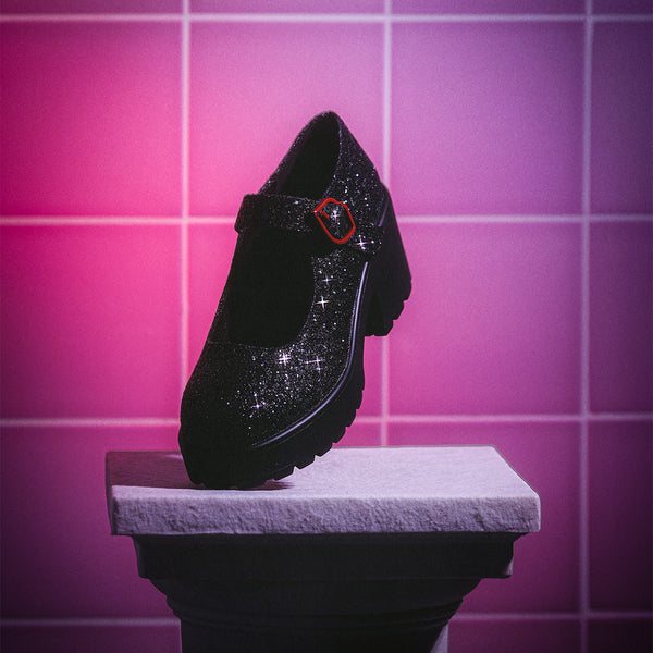 Koi Footwear Glitter Mary Janes ‘Columbia’s Solo Edition'