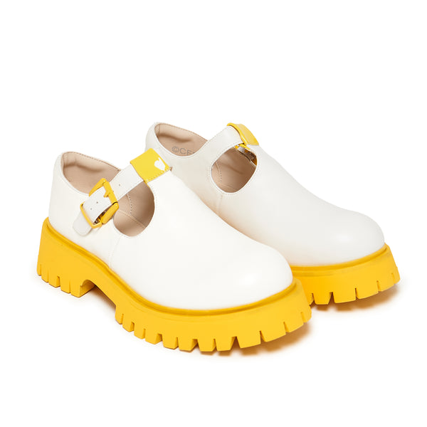 Koi Footwear Kagamine Rin & Len Chunky Mary Janes - Yellow