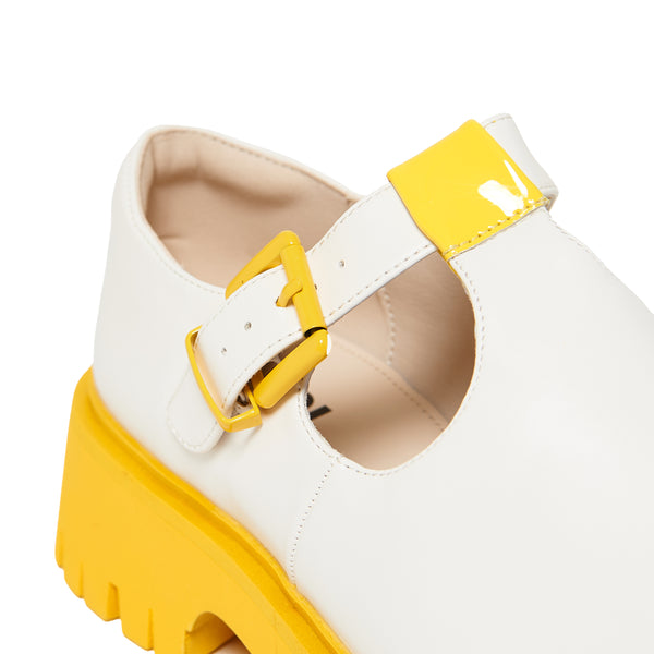 Koi Footwear Kagamine Rin & Len Chunky Mary Janes - Yellow