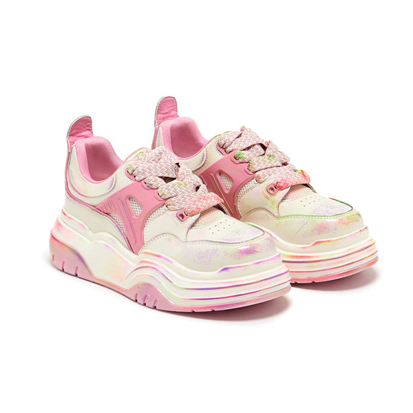 Koi Footwear Kaleidoscopic Platform Trainers - Rainbow