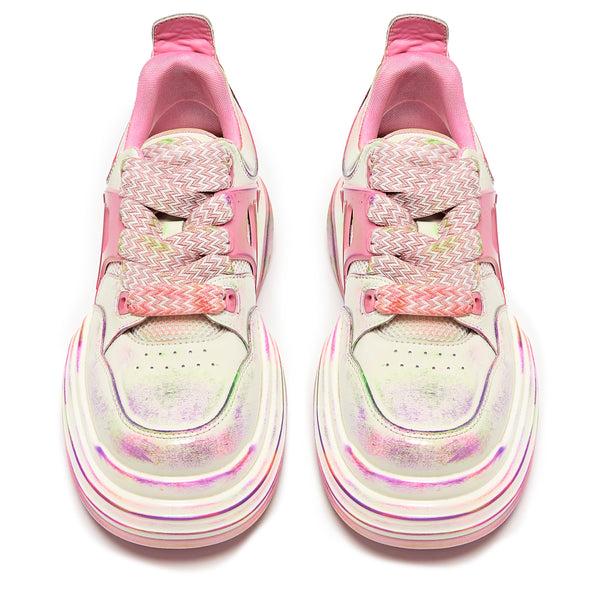 Koi Footwear Kaleidoscopic Platform Trainers - Rainbow
