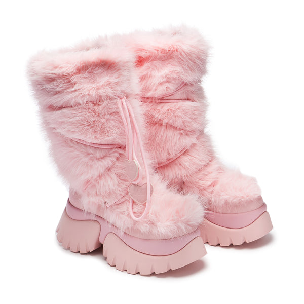 Koi Footwear Kawaii Sasquatch Fluffy Snow Boots - Pink
