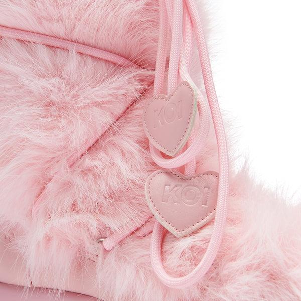 Koi Footwear Kawaii Sasquatch Fluffy Snow Boots - Pink