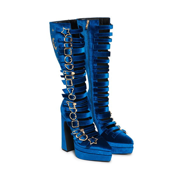 Koi Footwear Cyberspace Celestial Long Boots - Blue
