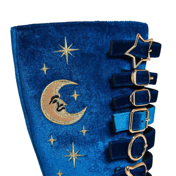Koi Footwear Cyberspace Celestial Long Boots - Blue