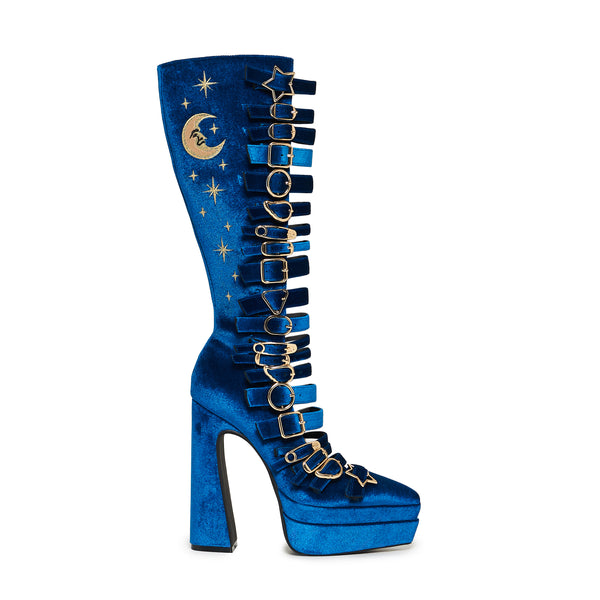 koi footwear Cyberspace Celestial Long Boots - Blue