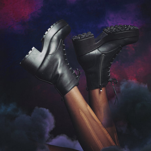 Koi Footwear GIN Platform Military Boots