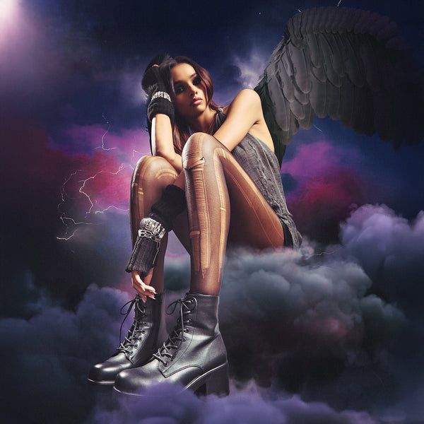 Koi Footwear GIN Platform Military Boots