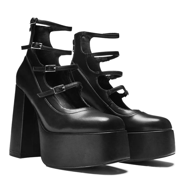 Koi Footwear Gurren Strappy Platform Heels