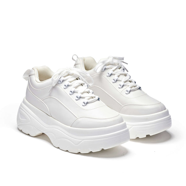 Koi Footwear Jennie White Chunky Bubble Trainers