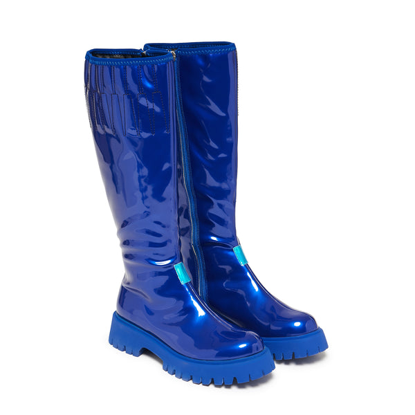 Koi Footwear KAITO Polished Long Boots - Blue