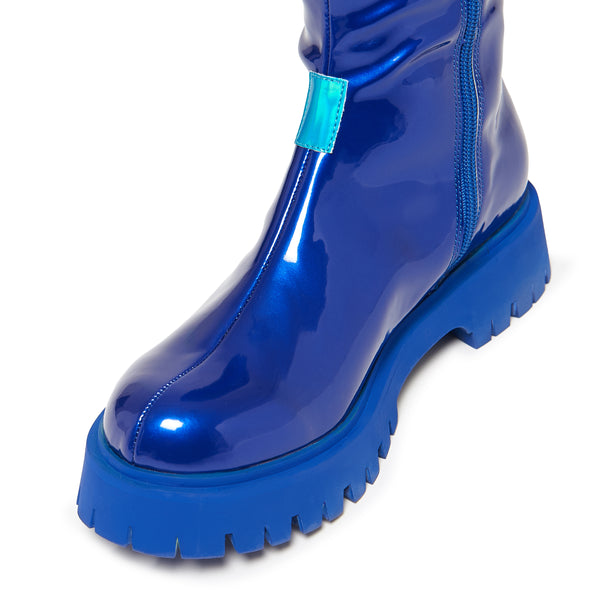 Koi Footwear KAITO Polished Long Boots - Blue