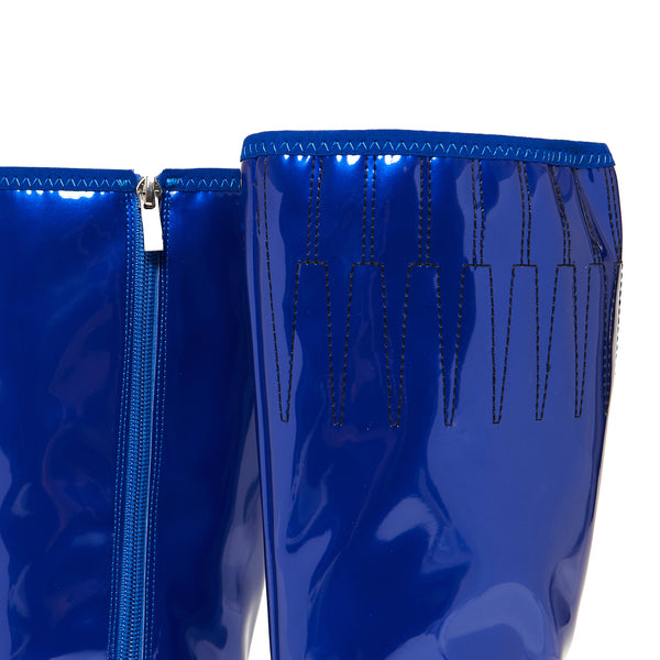 Koi Footwear KAITO Polished Long Boots - Blue