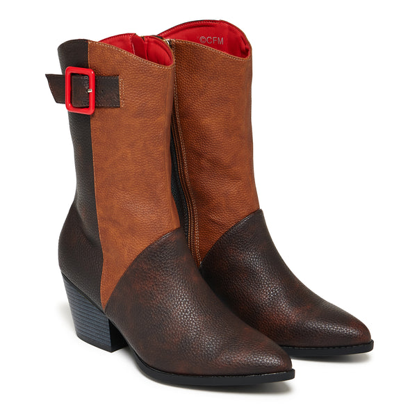 Koi Footwear MEIKO Heeled Boots - Brown