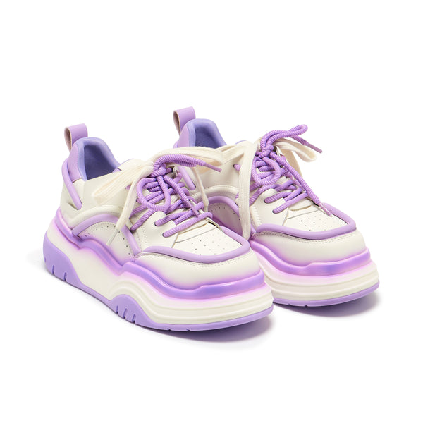 Koi Footwear Neon Reef Platform Trainers - Violet