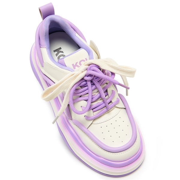 Koi Footwear Neon Reef Platform Trainers - Violet