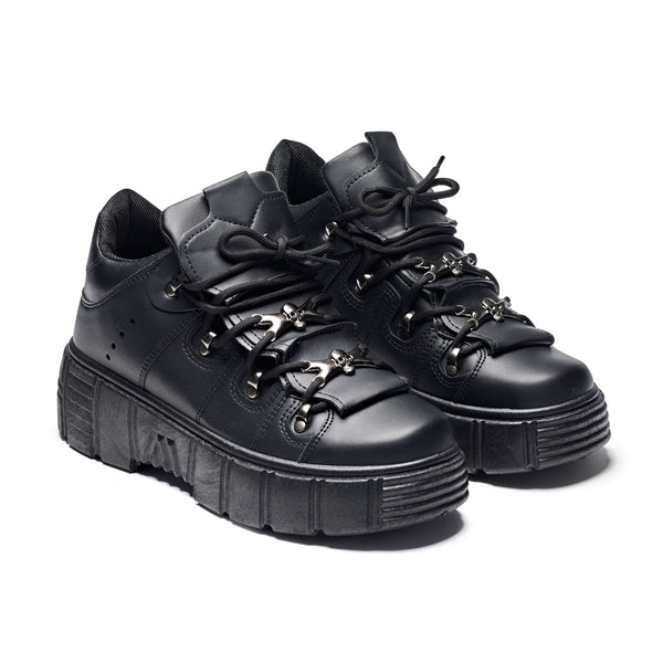 Koi Footwear Rimo Core Chunky Black Trainers