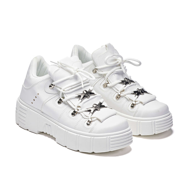 Koi Footwear Rimo Core Chunky White Trainers