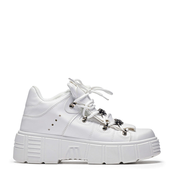 koi footwear Rimo Core Chunky White Trainers