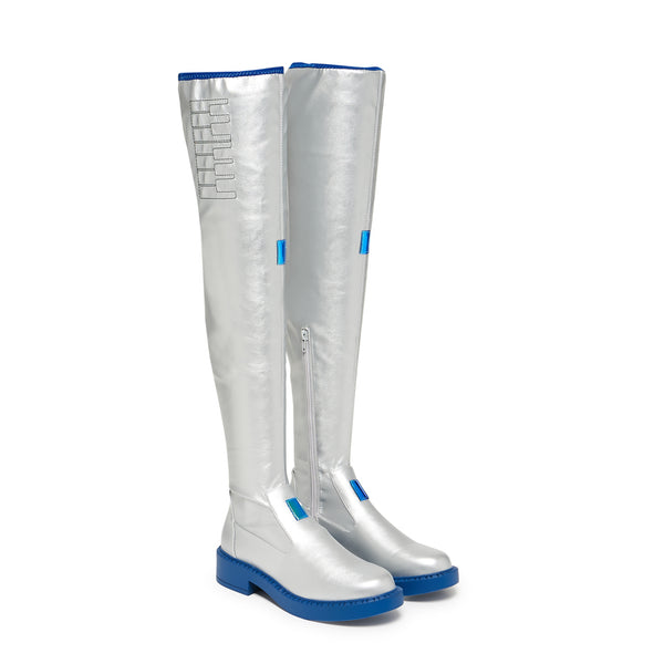 Koi Footwear The SNOW MIKU Long Boots - Silver