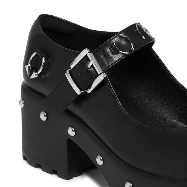 Koi Footwear Tira Black Mary Janes ‘Septril Edition’