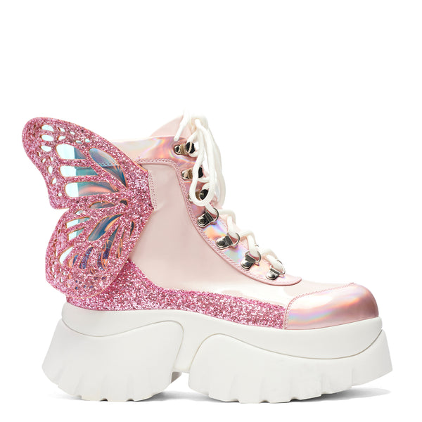koi footwear Wings of a Bubblegum Eyed Pixie Boots