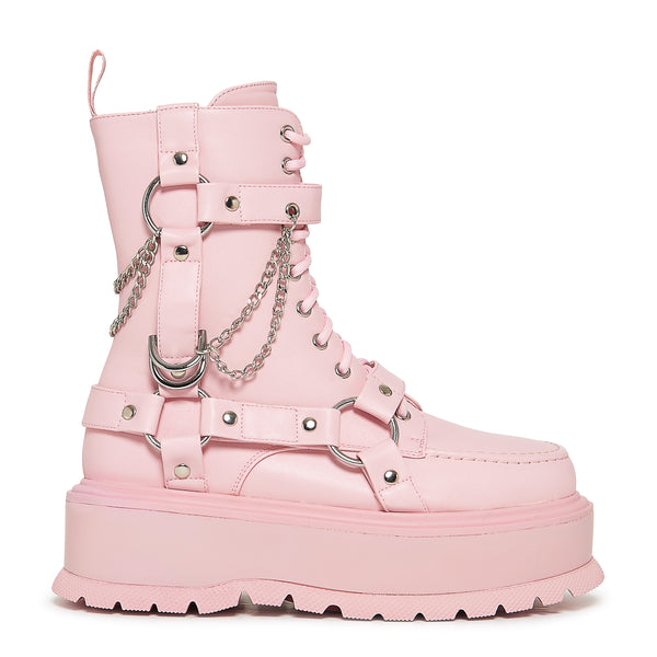 koi footwear Yami Pastel Pink Platform Boots