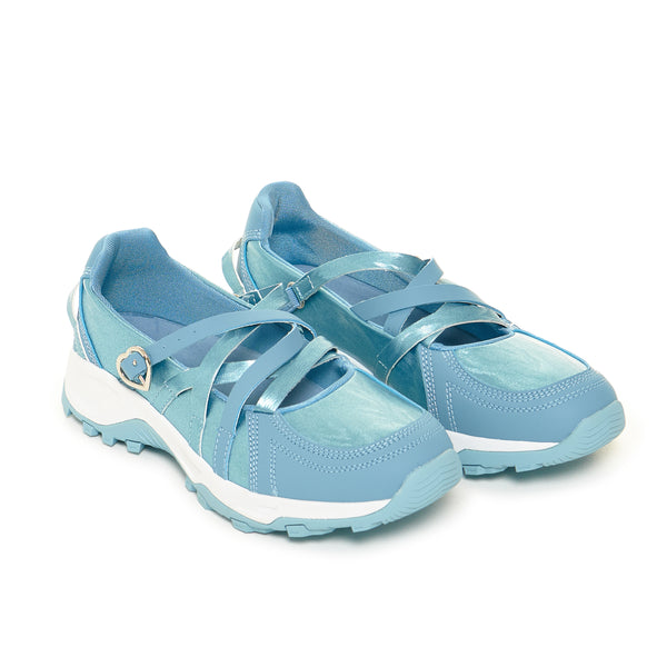 Koi Footwear Kyubi Shimmering Ballet Mary Janes - Blue