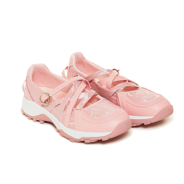 Koi Footwear Kyubi Shimmering Ballet Mary Janes - Pink