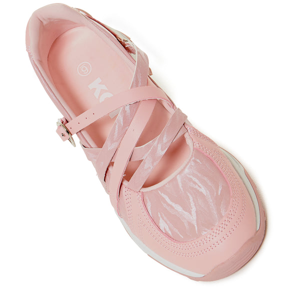 Koi Footwear Kyubi Shimmering Ballet Mary Janes - Pink