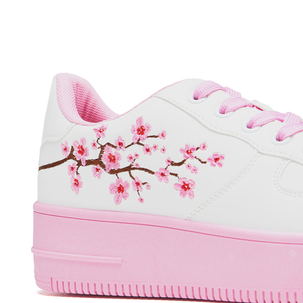 Koi Footwear Morning Sakura Platform Trainers - White